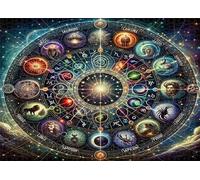 Jigsaw Puzzles for Adults 1200 piece,Twelve Zodiac Signs puzzles for adults,Classic Educational Games DIY Handwork Puzzle for Home Decor Gift