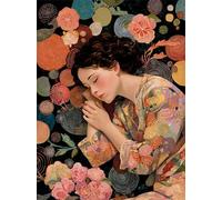 Jigsaw Puzzles for Adults 1200 Piece Woman Sleeping Flower, Jigsaws 1200 pieces for adults Family Activity, Challenging puzzles Games, Colourful, Beautiful Decoration Puzzle