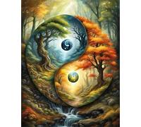 Jigsaw Puzzles for Adults 1200 piece,Yin-Yang Woods Scenery puzzles for adults,Classic Educational Games DIY Handwork Puzzle for Home Decor Gift