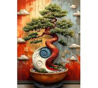 Jigsaw Puzzles for Adults 1200 pieces,Pine Tree Bonsai puzzles for adults,Classic Educational Games DIY Handwork Puzzle for Home Decor Gift