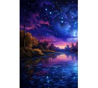 Jigsaw Puzzles for Adults 1200, Puzzles for Adults Starry Night River, Challenging Difficult Logic Puzzle, Puzzle 1200 Pieces for Adult 29.5 x 19.7 inch