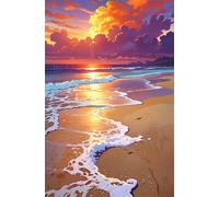 Jigsaw Puzzles for Adults 1200, Sunset Waves Beach Puzzle, Challenging Puzzles, Perfect for Relaxation, Creativity & Gift Giving 1200 Piece Puzzle Games for Adults