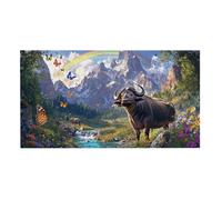 Jigsaw Puzzles for Adults 1312 Piece, Puzzle Educational Games, Challenging Puzzle Game for The Whole for Women, Gifts for Men, DIY Craft Puzzles for Home Decoration Gifts, Theme: Scenic Bull h-234