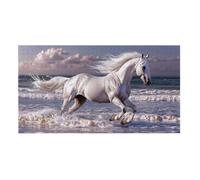 Jigsaw Puzzles for Adults 1312 Piece, Puzzle Educational Games, Challenging Puzzle Game for The Whole for Women, Gifts for Men, DIY Craft Puzzles for Home Decor Gifts, Theme: Beach White Horse h-314