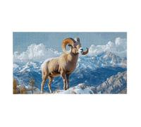 Jigsaw Puzzles for Adults 1312 Piece, Puzzle Educational Games, Challenging Puzzle Game for The Whole for Women, Gifts for Men, DIY Craft Puzzles for Home Decoration Gifts, Theme: Goat Scenery h-840