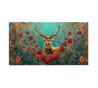 Jigsaw Puzzles for Adults 1312 Piece, Puzzle Educational Games, Challenging Puzzle Game for The Whole for Women, Gifts for Men, DIY Craft Puzzles for Home Decoration Gifts, Theme: Flower Deer h-462