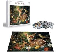 Jigsaw Puzzles for Adults 1314 Deer Jigsaw Puzzle, Family Puzzle Game Christmas Birthday Gifts, Bird Jigsaws Puzzles 1314 Pieces for Adults, Home Party Activity for Teenage Boys 14-16 Years B-1902