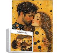 Jigsaw Puzzles for Adults 1314 Piece Challenging Game Toys, 1314 Piece Jigsaw Puzzles for Adults Klimt, Impossible Puzzle Couples Fun Theme Puzzle Classic Educational Games, Gifts for Men H-5682
