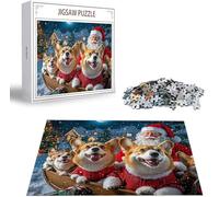 Jigsaw Puzzles for Adults 1314 Piece, Christmas Jigsaw Puzzles for Adults, Dog Jigsaws 1314 Pieces with Box, Wooden Puzzle Challenging Game for the Whole for Women, Men, Wooden Puzzle for Gifts B-1290