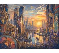 Jigsaw Puzzles for Adults 1314 Pieces, Bustling City Puzzles for Adults 1314 Pieces, Challenging Puzzle 30x20 inch, Interactive Puzzle Gift for Stress Selief and Relaxation