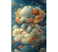 Jigsaw Puzzles for Adults 1314 Pieces Impossible Hard Difficult Challenging Puzzles for Adults 1314 Pieces Puzzle Animals Elephants Flowers