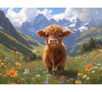 Jigsaw Puzzles for Adults 1314, Scenery Cattle, 75x50cm, n-150 | Puzzle Games, Adult Hobbyists, Stress Relief Home Activity, Mind Relaxation, Birthday Gifts for Women, Home Decor