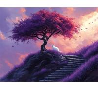 Jigsaw Puzzles for Adults 1314, Tree Cat, 75x50cm, n-730 | Puzzle Games, Adult Hobbyists, Stress Relief Home Activity, Mind Relaxation, Birthday Gifts for Women, Home Decor