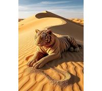 Jigsaw Puzzles for Adults 150 Animal Tiger Desert Puzzle Impossible Hard Difficult Challenging Puzzle for Adults 150 Piece Puzzle Games 13.8 x 9.8 inch