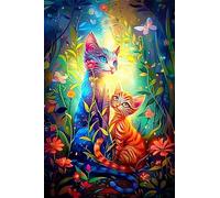 Jigsaw Puzzles for Adults 150, Challenge High Difficulty, Educational Game Decompression Jigsaw Puzzle, Flower Butterfly Cat Puzzle 150 Pieces
