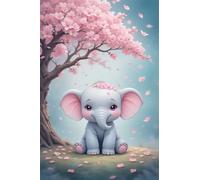 Jigsaw Puzzles for Adults 150, Challenge High Difficulty, Educational Game Decompression Jigsaw Puzzle, Flower Animal Elephant Puzzle 150 Pieces
