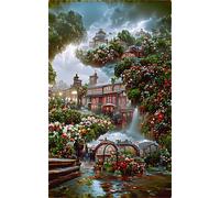 Jigsaw Puzzles for Adults 150 Challenging Puzzle Games Impossible Puzzle Fantasy Castle Rose Puzzles 150 Pieces