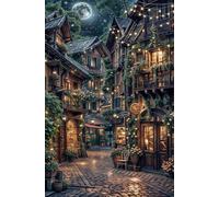 Jigsaw Puzzles for Adults 150, Moon City Streets Puzzle, Challenging Puzzles, Perfect for Relaxation, Creativity & Gift Giving 150 Piece Puzzle Games for Adults