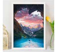 Jigsaw Puzzles for Adults 150 piece,Cave Scenery Lake puzzles for adults,Classic Educational Games DIY Handwork Puzzle for Home Decor Gift