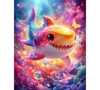 Jigsaw Puzzles for Adults 150 Piece jigsaw puzzles for Adult Educational Game Challenge Toy 150 Pieces Puzzle Challenging Games for The Whole for adults,Colorful Cartoon Shark puzzle Gifts