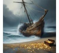 Jigsaw Puzzles for Adults 150 piece Ship Aground, 150 Piece Difficult jigsaw puzzles for adults, Challenging Jigsaws 150 pieces, Puzzle Game for The Whole for Women, Gifts for Men 65x65cm