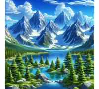 Jigsaw Puzzles for Adults 150 piece Snowy Mountains Lake, 150 Piece Difficult jigsaw puzzles for adults, Challenging Jigsaws 150 pieces, Puzzle Game for The Whole for Women, Gifts for Men 65x65cm