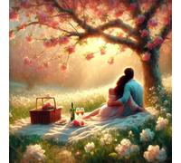 Jigsaw Puzzles for Adults 150 piece Spring Couple, 150 Piece Difficult jigsaw puzzles for adults, Challenging Jigsaws 150 pieces, Puzzle Game for The Whole for Women, Gifts for Men 65x65cm