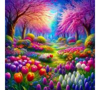 Jigsaw Puzzles for Adults 150 Piece Tulip Plant Tree, Jigsaws 150 pieces for adults Family Activity, Challenging puzzles Games, Colourful, Beautiful Decoration Puzzle