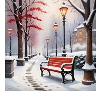 Jigsaw Puzzles for Adults 150 piece Winter Streets, 150 Piece Difficult jigsaw puzzles for adults, Challenging Jigsaws 150 pieces, Puzzle Game for The Whole for Women, Gifts for Men 65x65cm