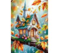 Jigsaw Puzzles for Adults 150 pieces,Rainy Day Treehouse Scenery puzzles for adults,Classic Educational Games DIY Handwork Puzzle for Home Decor Gift