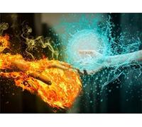 Jigsaw Puzzles for Adults 150 pieces,Water-Fire Hand puzzles for adults,Classic Educational Games DIY Handwork Puzzle for Home Decor Gift