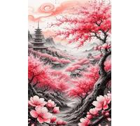 Jigsaw Puzzles for Adults 150 Pink Flower Tower Puzzle Impossible Hard Difficult Challenging Puzzle for Adults 150 Piece Puzzle Games 13.8 x 9.8 inch
