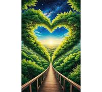 Jigsaw Puzzles for Adults 150 Sunrise Jungle Heart Puzzle Impossible Hard Difficult Challenging Puzzle for Adults 150 Piece Puzzle Games 13.8 x 9.8 inch