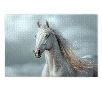Jigsaw Puzzles for Adults 1500, 1500 Piece Jigsaw Puzzles for Adults, Challenging Wooden Jigsaws Puzzle for The Whole for Women, Puzzle for Home Wall Decor, Gifts for Women/Men, Theme: Horse, F-22