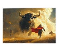 Jigsaw Puzzles for Adults 1500, 1500 Piece Jigsaw Puzzles for Adults, Challenging Wooden Jigsaws Puzzle for The Whole for Women, Puzzle for Home Wall Decor, Gifts for Women/Men, Theme: Bullfight, W-74
