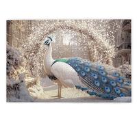 Jigsaw Puzzles for Adults 1500, 1500 Piece Jigsaw Puzzles for Adults, Challenging Wooden Jigsaws Puzzle for The Whole for Women, Puzzle for Home Wall Decor, Gifts for Women/Men, Theme: Peacock, Z-12