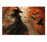 Jigsaw Puzzles for Adults 1500, 1500 Piece Jigsaw Puzzles for Adults, Challenging Wooden Jigsaws Puzzle for The Whole for Women, Puzzle for Home Wall Decor, Gifts for Women/Men, Theme: Witch, A-60