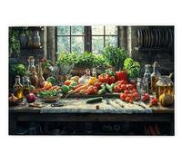 Jigsaw Puzzles for Adults 1500, 1500 Piece Jigsaw Puzzles for Adults, Challenging Wooden Jigsaws Puzzle for The Whole for Women, Puzzle for Home Wall Decor, Gifts for Women/Men, Theme: Kitchen, R-68
