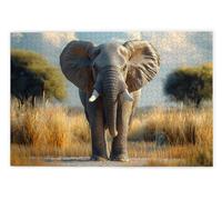 Jigsaw Puzzles for Adults 1500, 1500 Piece Jigsaw Puzzles for Adults, Challenging Wooden Jigsaws Puzzle for The Whole for Women, Puzzle for Home Wall Decor, Gifts for Women/Men, Theme: Elephant, K-64