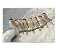 Jigsaw Puzzles for Adults 1500, 1500 Piece Jigsaw Puzzles for Adults, Challenging Wooden Jigsaws Puzzle for The Whole for Women, Puzzle for Home Wall Decor, Gifts for Women/Men, Theme: Sparrow, O-14