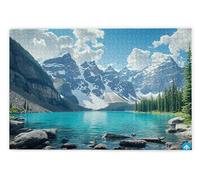 Jigsaw Puzzles for Adults 1500, 1500 Piece Jigsaw Puzzles for Adults, Challenging Wooden Jigsaws Puzzle for The Whole for Women, Puzzle for Home Decor, Gifts for Women/Men, Theme: Moraine Lake, P-68