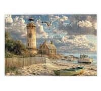 Jigsaw Puzzles for Adults 1500, 1500 Piece Jigsaw Puzzles for Adults, Challenging Wooden Jigsaws Puzzle for The Whole for Women, Puzzle for Home Decor, Gifts for Women/Men, Theme: Lighthouse, D-18