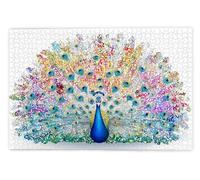Jigsaw Puzzles for Adults 1500, 1500 Piece Jigsaw Puzzles for Adults, Challenging Wooden Jigsaws Puzzle for The Whole for Women, Puzzle for Home Wall Decor, Gifts for Women/Men, Theme: Peacock, Y-82