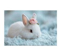 Jigsaw Puzzles for Adults 1500, 1500 Piece Jigsaw Puzzles for Adults, Wooden Puzzle Game for The Whole for Men, Rabbit Puzzle for Christmas Decorations, Gifts for Women, Theme: Cute Pattern, P-32