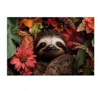 Jigsaw Puzzles for Adults 1500, 1500 Piece Jigsaw Puzzles for Adults, Wooden Puzzle Game for The Whole for Men, Animal Puzzle for Christmas Decorations, Gifts for Women, Theme: Sloth Pattern, Z-2