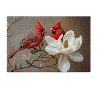 Jigsaw Puzzles for Adults 1500, 1500 Piece Jigsaw Puzzles for Adults, Wooden Puzzle Game for The Whole for Men, Bird Puzzle for Christmas Decorations, Gifts for Women, Theme: Flower Pattern, C-12