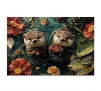 Jigsaw Puzzles for Adults 1500, 1500 Piece Jigsaw Puzzles for Adults, Wooden Puzzle Game for The Whole for Men, Animal Puzzle for Christmas Decorations, Gifts for Women, Theme: Otter Pattern, C-36