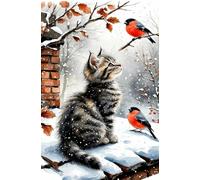 Jigsaw Puzzles for Adults 1500 Animal Cat Birds, Puzzle Games, Impossible Puzzle, Puzzles for Adults 1500 Pieces for Wall Decoration and Gifts, 34.3 x 22.4 inch