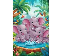 Jigsaw Puzzles for Adults 1500 Animal Elephant, Puzzle Games, Impossible Puzzle, Puzzles for Adults 1500 Pieces for Wall Decoration and Gifts, 34.3 x 22.4 inch