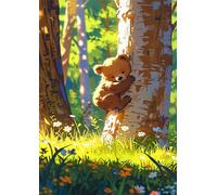 Jigsaw Puzzles for Adults 1500 Animal Panda Flowers, Puzzle Games, Impossible Puzzle, Puzzles for Adults 1500 Pieces for Wall Decoration and Gifts, 34.3 x 22.4 inch